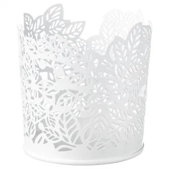 IKEA SAMVERKA Suport lumanare pastila, alb, 8 cm