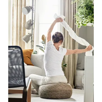 IKEA SANDARED Pouf, bej, 45 cm