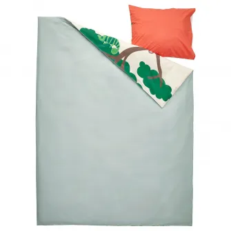 IKEA SANDLÖPARE Husa pilota+fata perna, multicolor/savana, 150x200/50x60 cm