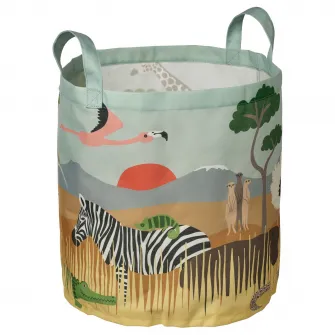 IKEA SANDLÖPARE Sac depozitare, multicolor/savana