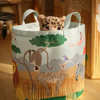 IKEA SANDLÖPARE Sac depozitare, multicolor/savana