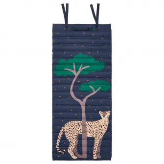 IKEA SANDLÖPARE Saltea matlasata, albastru inchis/ghepard savana, 60x140 cm