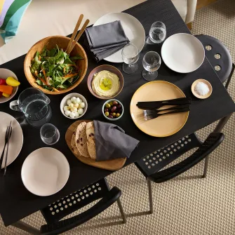 IKEA SANDSBERG Masa, negru, 110x67 cm