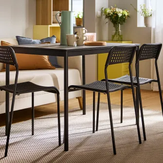 IKEA SANDSBERG Masa, negru, 110x67 cm