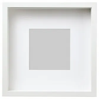 IKEA SANNAHED Rama, alb, 25x25 cm