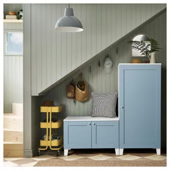 IKEA SANNIDAL Usa, albastru, 40x40 cm