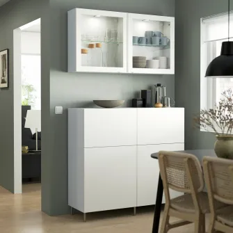 IKEA ÖSARP Picior 2 buc/set, aspect inox, 10 cm