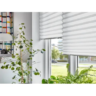 IKEA SCHOTTIS Stor plisat, alb, 90x190 cm