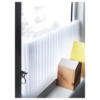 IKEA SCHOTTIS Stor plisat, alb, 90x190 cm