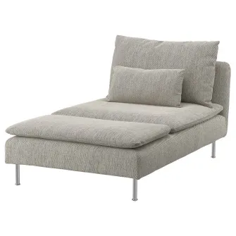 IKEA SÖDERHAMN Husa sezlong, Viarp bej/maro