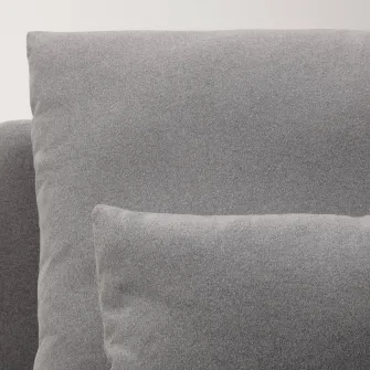 IKEA SÖDERHAMN Canapea 4 locuri cu sezlong, capat deschis Tonerud/gri