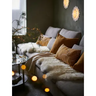 IKEA SÖDERHAMN Sectiune 3 locuri, Viarp bej/maro
