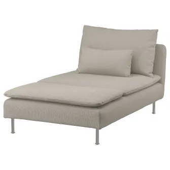 IKEA SÖDERHAMN Sezlong, Fridtuna bej deschis