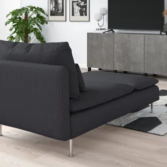 IKEA SÖDERHAMN Sezlong, Fridtuna gri inchis