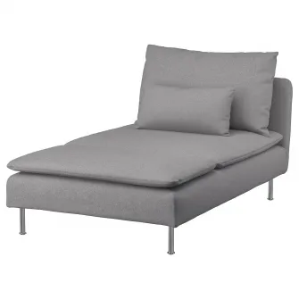 IKEA SÖDERHAMN Sezlong, Tonerud gri