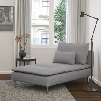 IKEA SÖDERHAMN Sezlong, Tonerud gri