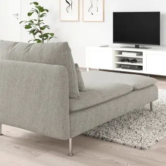 IKEA SÖDERHAMN Sezlong, Viarp bej/maro
