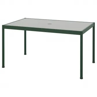 IKEA SEGERÖN Masa exterior, verde inchis/gri, 91x147 cm
