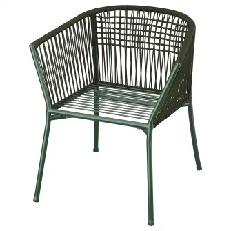 IKEA SEGERÖN Scaun cu brate, exterior, verde inchis
