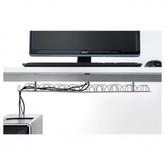 IKEA SIGNUM Organizator cabluri orizontal, argintiu, 70 cm