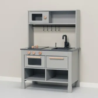 IKEA SILLTRUT Bucatarie pentru copii, gri, 68x40x100 cm