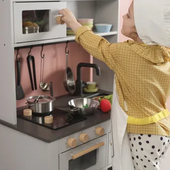 IKEA SILLTRUT Bucatarie pentru copii, gri, 68x40x100 cm
