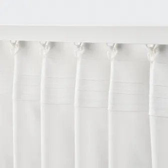 IKEA SILVERLÖNN Perdele transparente, 2buc, alb/rjns, 145x300 cm