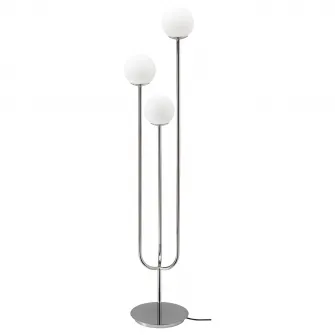 IKEA SIMRISHAMN Lampadar, cromat/opalin sticla