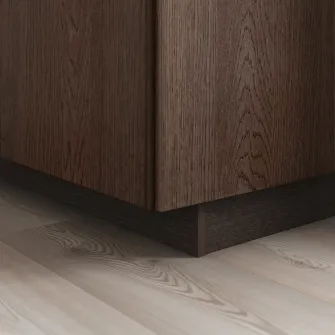IKEA SINARP Plinta, maro aspect lemn, 220x8 cm