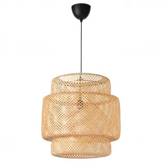 IKEA SINNERLIG Lustra, bambus/lucrat manual, 50 cm