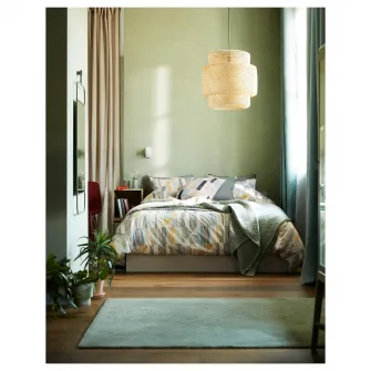 IKEA SINNERLIG Lustra, bambus/lucrat manual, 50 cm