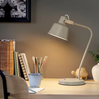 IKEA SJÖMAKT Veioza birou, bej/frasin