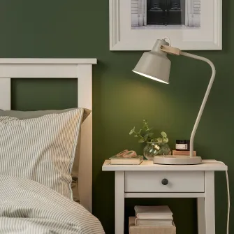 IKEA SJÖMAKT Veioza birou, bej/frasin