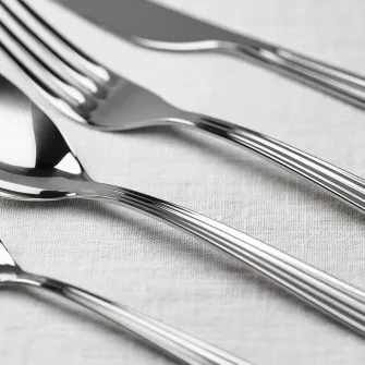 IKEA SJUGÄLSHAJ Set tacamuri, 24 piese, inox