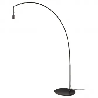 IKEA SKAFTET Baza lampadar, arcuit, negru