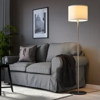 IKEA SKAFTET Baza lampadar, nichelat