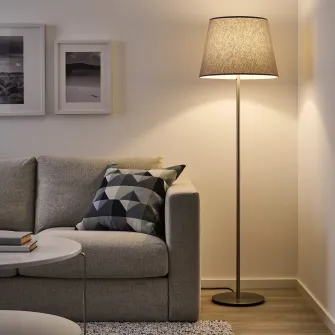 IKEA SKAFTET Baza lampadar, nichelat