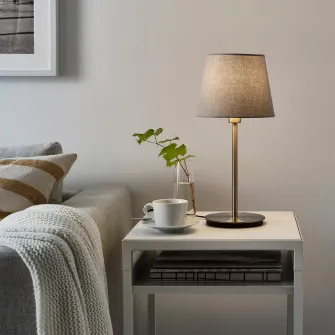 IKEA SKAFTET Baza veioza, nichelat, 30 cm