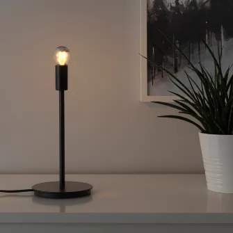 IKEA SKAFTET Baza veioza, negru, 30 cm