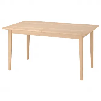 IKEA SKANSNÄS Masa extensibila, fag deshis/furnir, 150/205x90 cm