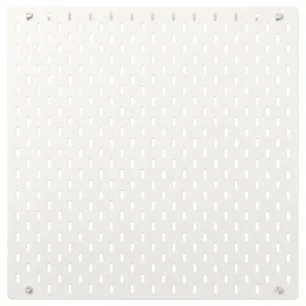IKEA SKÅDIS Panou perforat, alb, 56x56 cm