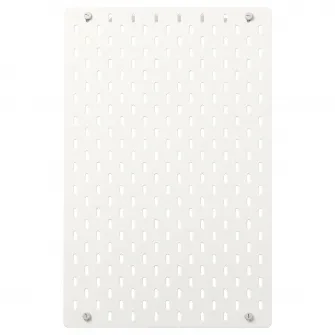 IKEA SKÅDIS Panou perforat, alb, 36x56 cm