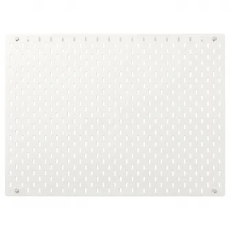 IKEA SKÅDIS Panou perforat, alb, 76x56 cm