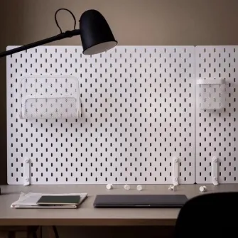 IKEA SKÅDIS Carlig, alb, 19 mm