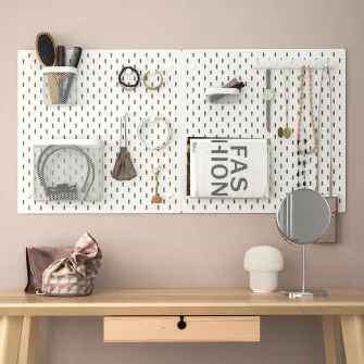 IKEA SKÅDIS Carlig, alb, 19 mm