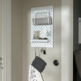 IKEA SKÅDIS Carlig, alb