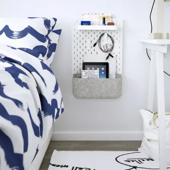 IKEA SKÅDIS Cos depozitare, gri