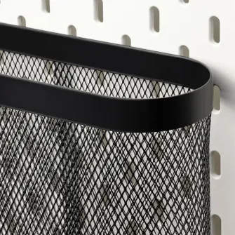 IKEA SKÅDIS Cos depozitare, set 3 buc., negru