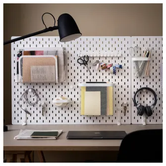 IKEA SKÅDIS Cuier carlige, alb
