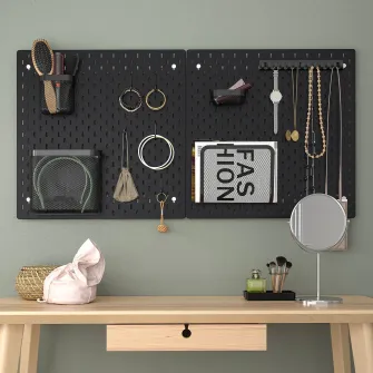 IKEA SKÅDIS Cuier carlige, negru